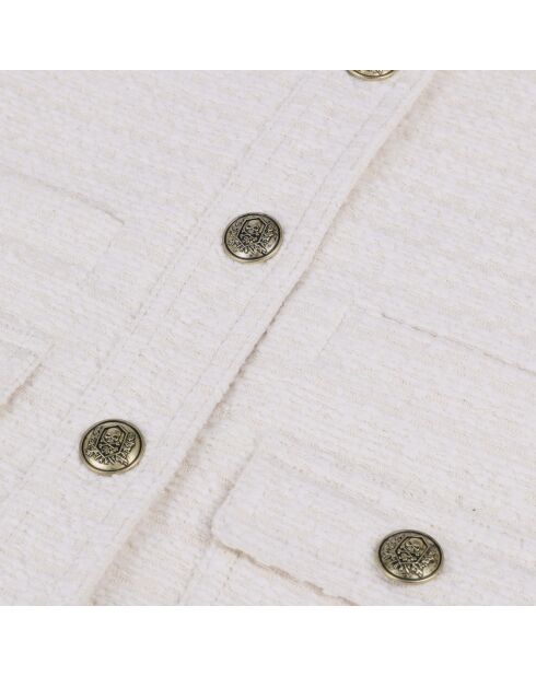 Veste en tweed écrue