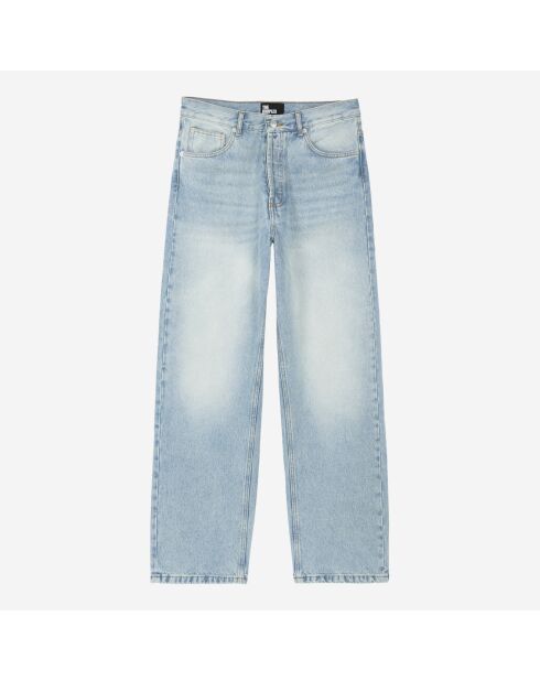 Jean large bleu délavé