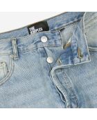 Jean large bleu délavé