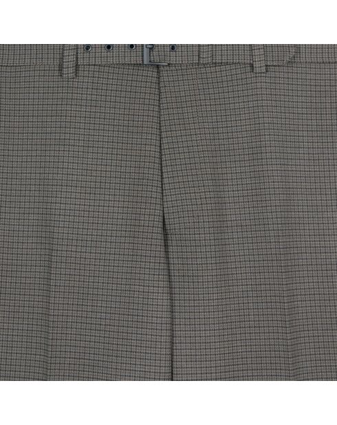 Pantalon de costume en laine marron