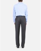 Pantalon de costume en flanelle gris
