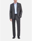 Pantalon de costume en flanelle gris