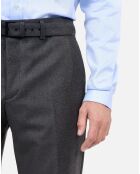 Pantalon de costume en flanelle gris