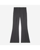 Pantalon 100% laine flare gris