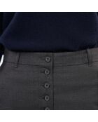 Pantalon 100% laine flare gris