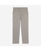 Pantalon de costume 100% laine pied de poule noir et blanc