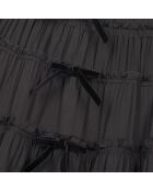 Jupe courte avec nœuds noire