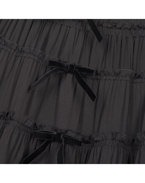 Jupe courte avec nœuds noire