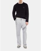 Pantalon de jogging avec sérigraphie gris pierre