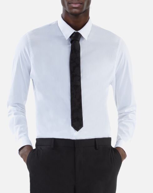 Cravate 100% soie noire