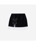 Jupe courte en velours noire