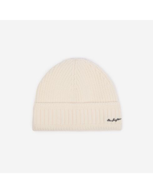 Bonnet 100% laine écru