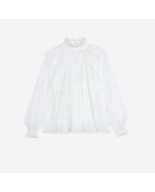 Top avec fronces écru