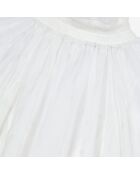 Top avec fronces écru