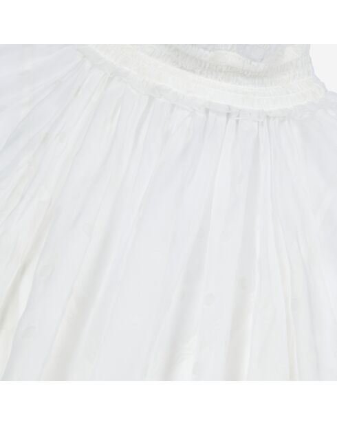 Top avec fronces écru