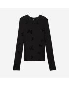 T-shirt manches longues noir