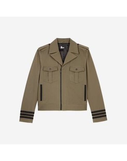 Blouson style officier kaki