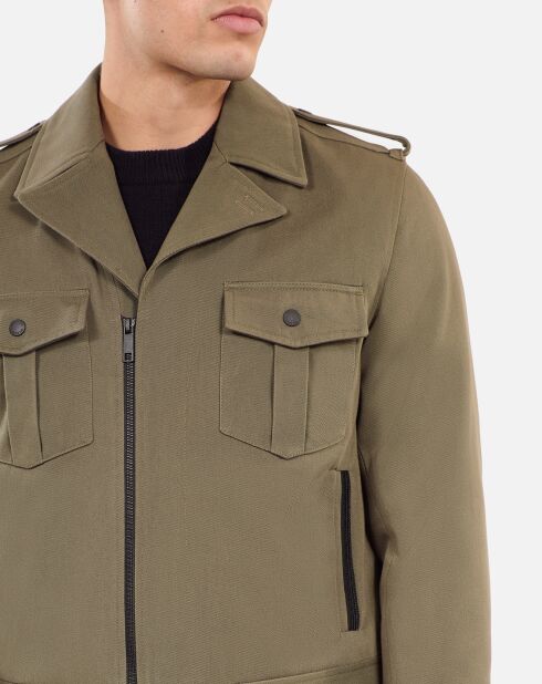 Blouson style officier kaki
