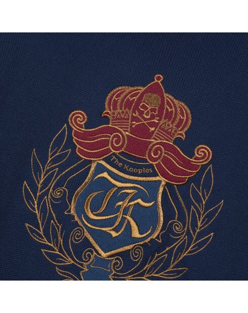 Pull en coton bleu marine