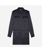 Robe saharienne courte bleu marine