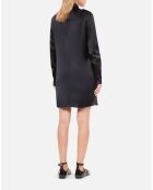 Robe saharienne courte bleu marine