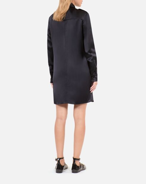 Robe saharienne courte bleu marine