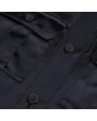 Robe saharienne courte bleu marine