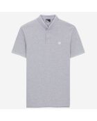 Polo en coton gris clair