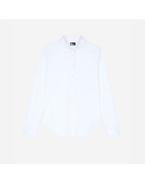 Chemise en popeline blanche