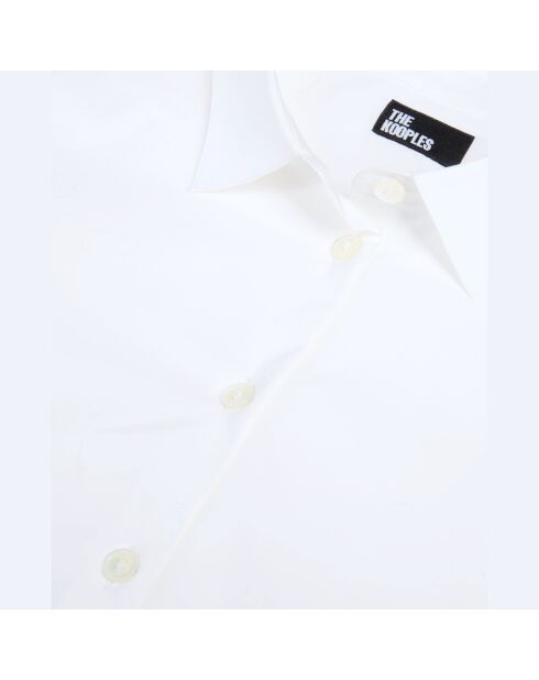Chemise en popeline blanche