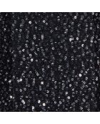 Écharpe fine à sequins en maille noire