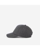Casquette en flanelle grise