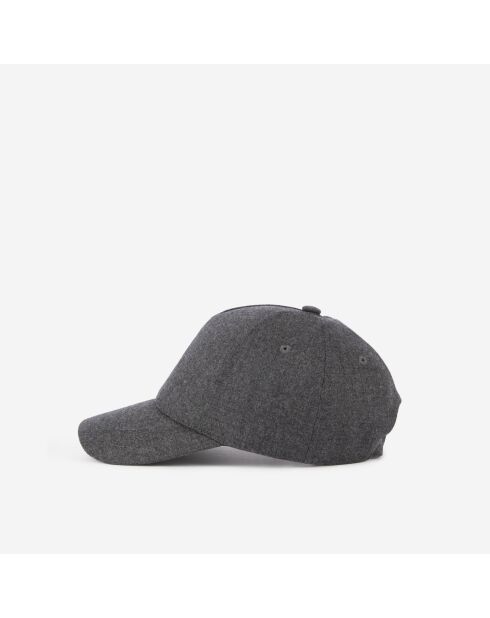 Casquette en flanelle grise