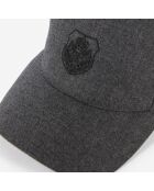 Casquette en flanelle grise