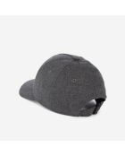 Casquette en flanelle grise