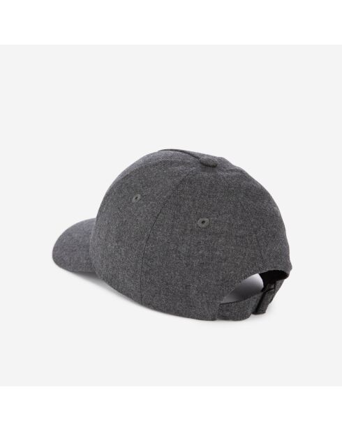 Casquette en flanelle grise