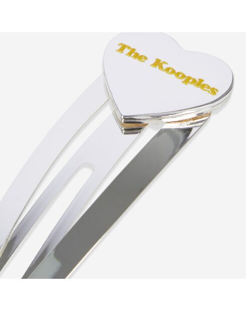 Bijou de sac barrette argenté