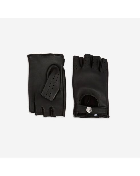 Gants de conduite en cuir noirs