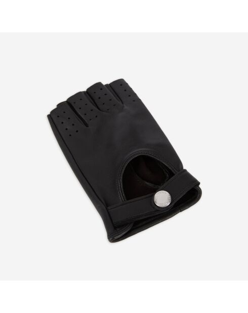Gants de conduite en cuir noirs