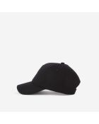 Casquette en flanelle noire