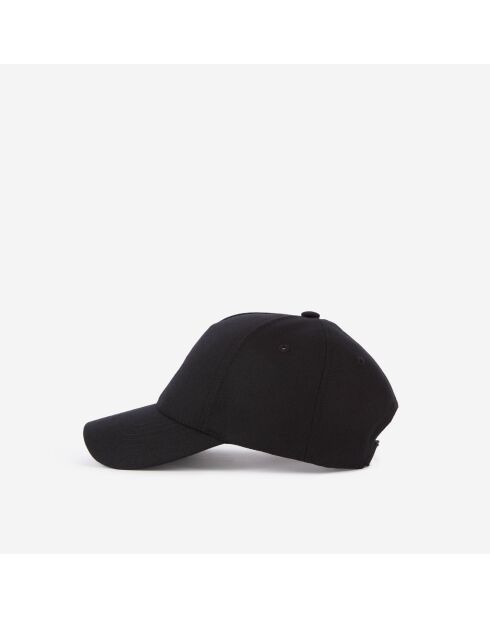 Casquette en flanelle noire