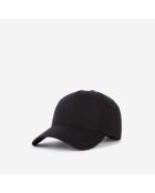 Casquette en flanelle noire