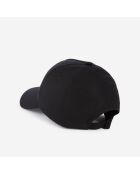 Casquette en flanelle noire