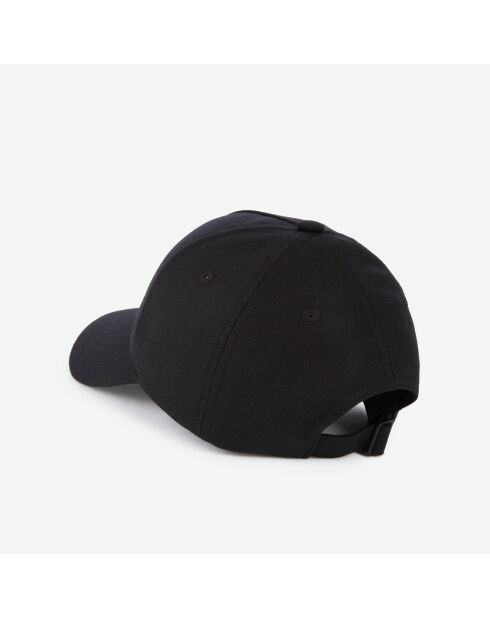 Casquette en flanelle noire