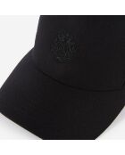 Casquette en flanelle noire