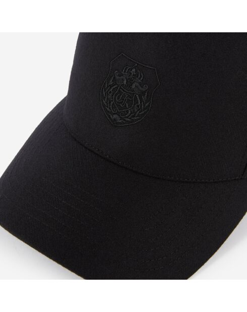 Casquette en flanelle noire