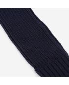 Mitaines 100% laine bleu marine