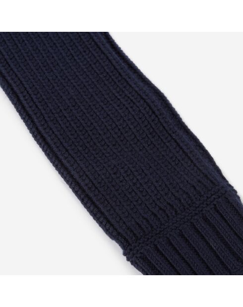 Mitaines 100% laine bleu marine