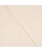 Écharpe 100% laine écrue