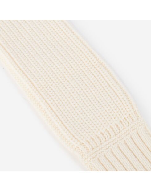 Mitaines 100% laine écrue